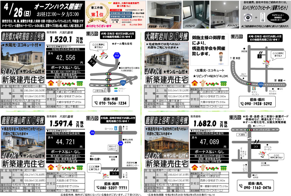 4月25日　大隅地区