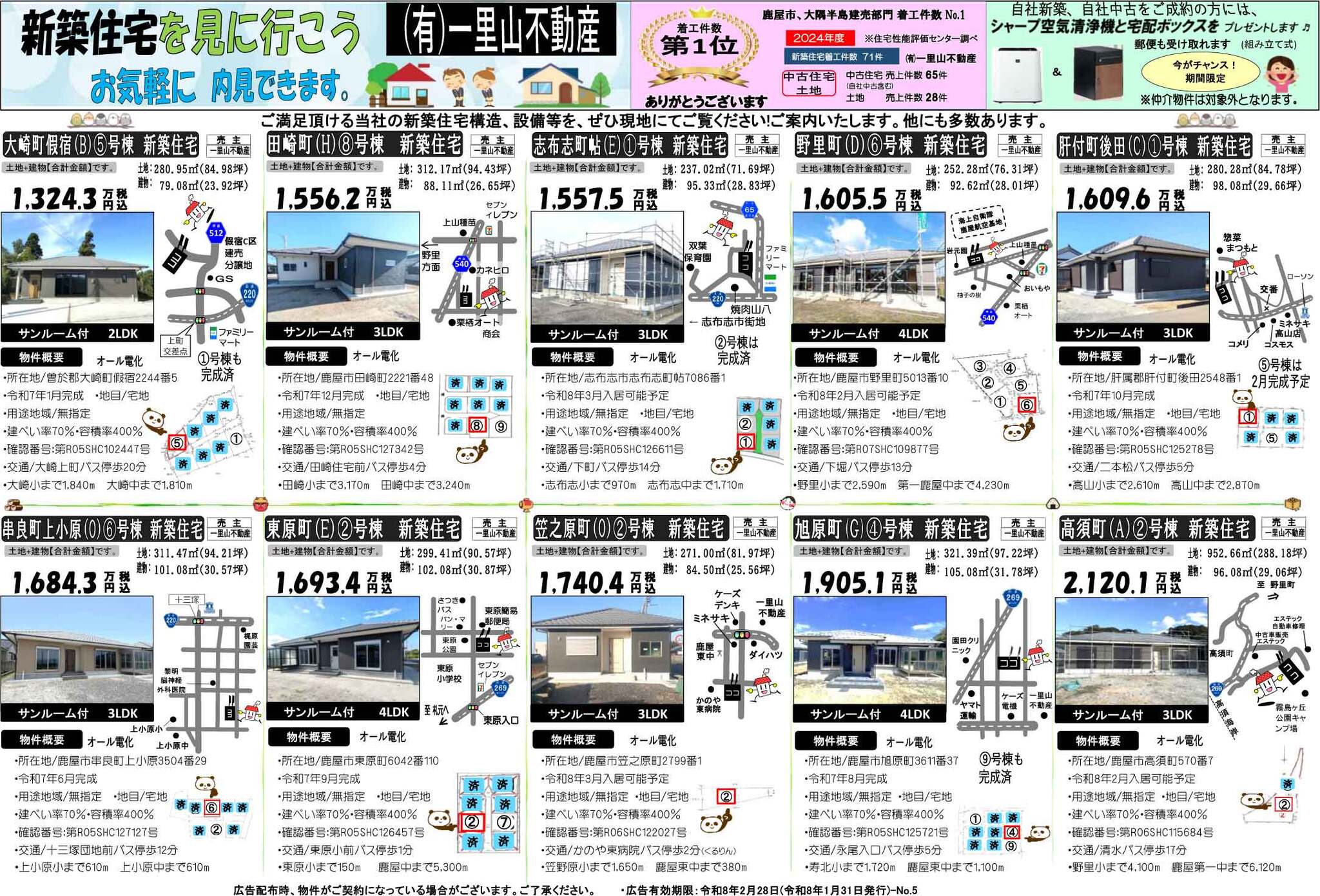 1月31日　建売・自社中古