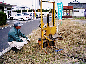 地盤調査風景2